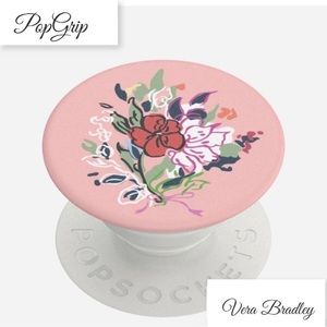 Vera Bradley Pop Socket. Hope Blooms Pink Pattern